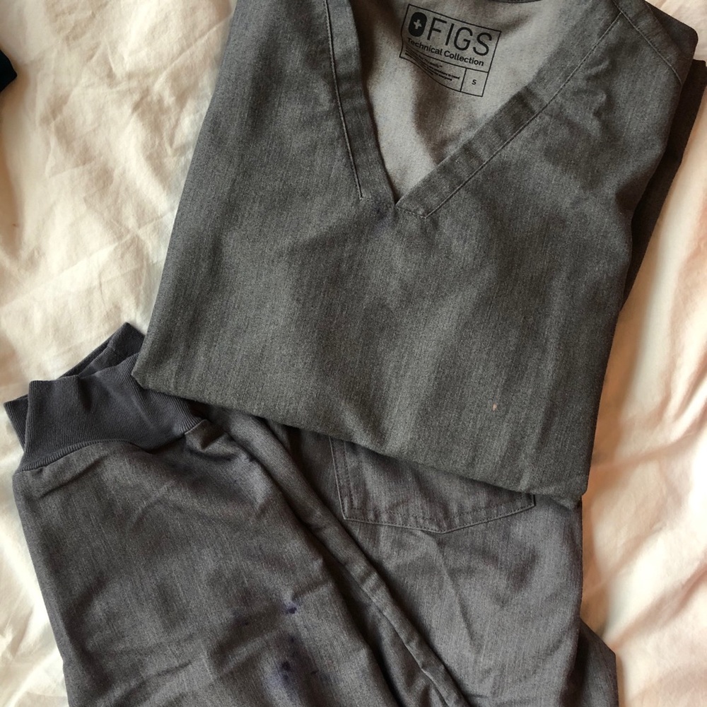 Figs Scrub Set in Graphite